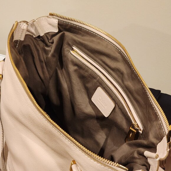 Excellent!! CHLOE: “Marcie” Large Double Carry Satchel bag - Picture 3 of 16